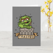 Sesamstraat | Oscar de Grouch Trashed Kaart (Gele Bloem)