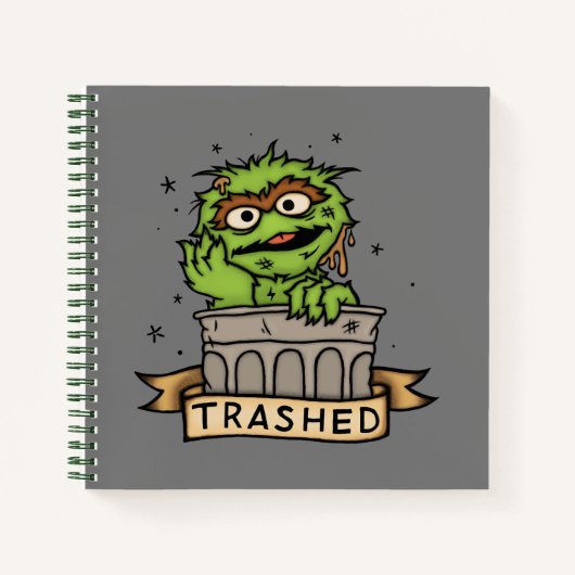 Sesamstraat | Oscar de Grouch Trashed Notitieboek (Voorkant)