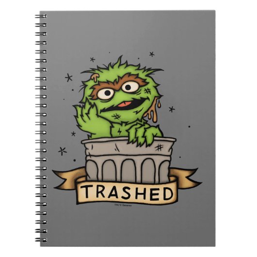 Sesamstraat | Oscar de Grouch Trashed Notitieboek (Voorkant)