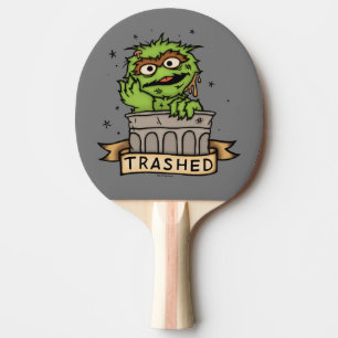 Sesamstraat   Oscar de Grouch Trashed Tafeltennisbatje