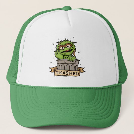 Sesamstraat | Oscar de Grouch Trashed Trucker Pet (Voorkant)
