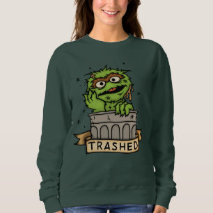 Sesamstraat Oscar de Grouch Trashed Trui