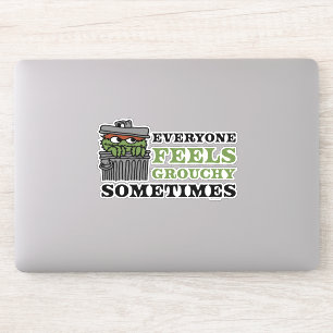Sesamstraat Oscar de Grouch voelt Grouchy Sticker