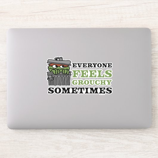 Sesamstraat | Oscar de Grouch voelt Grouchy Sticker (Computer)