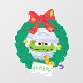 Sesamstraat | Oscar de Grouch Wreath Raamsticker (Vel)
