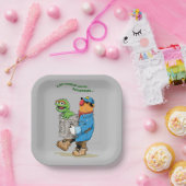 Sesamstraat | Oscar en Bruno, het Man afval Papieren Bordje (Feest)