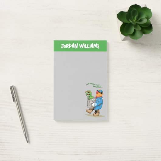 Sesamstraat | Oscar en Bruno, het Man afval Post-it® Notes (Kantoor)