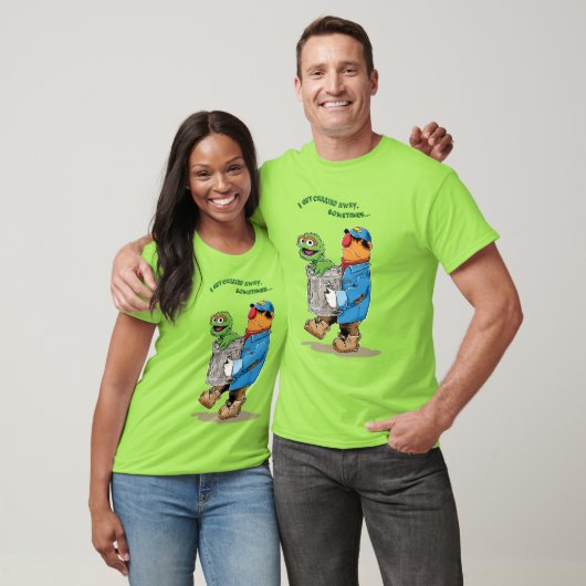 Sesamstraat | Oscar en Bruno, het Man afval T-shirt (Unisex)