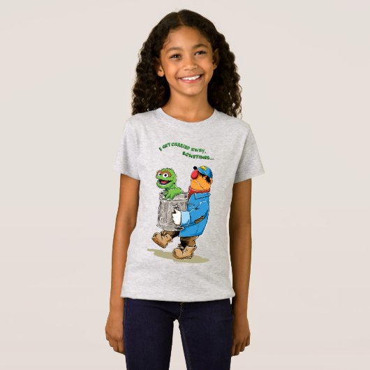 Sesamstraat | Oscar en Bruno, het Man afval T-shirt (Voorkant volledig)