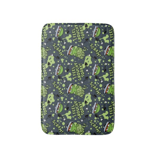 Sesamstraat | Oscar het Grouch Phrase Pattern Badmat (Voorkant Verticaal)