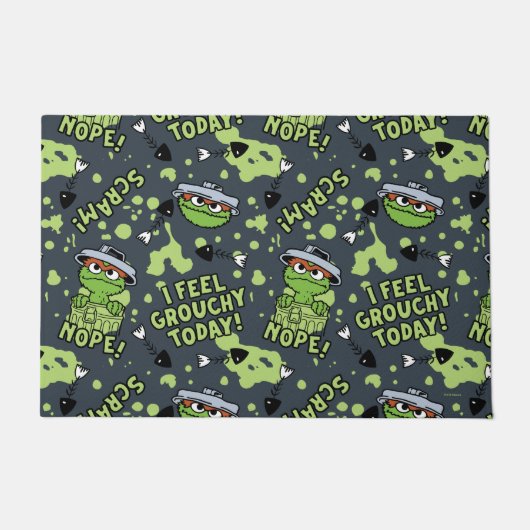 Sesamstraat | Oscar het Grouch Phrase Pattern Deurmat (Voorkant)