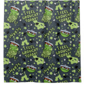 Sesamstraat | Oscar het Grouch Phrase Pattern Douchegordijn (Voorkant)