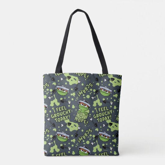 Sesamstraat | Oscar het Grouch Phrase Pattern Draagtas (Achterkant)