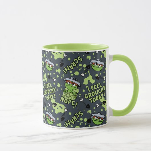 Sesamstraat | Oscar het Grouch Phrase Pattern Mok (Rechts)