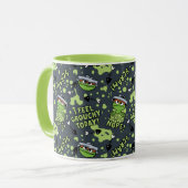 Sesamstraat | Oscar het Grouch Phrase Pattern Mok (Voorkant links)