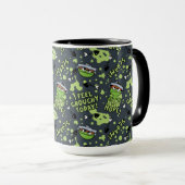 Sesamstraat | Oscar het Grouch Phrase Pattern Mok (Voorkant rechts)