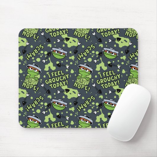 Sesamstraat | Oscar het Grouch Phrase Pattern Muismat (Met muis)