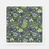 Sesamstraat | Oscar het Grouch Phrase Pattern Servet (Voorkant)