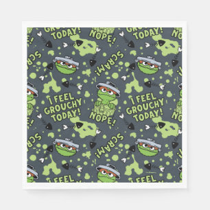 Sesamstraat   Oscar het Grouch Phrase Pattern Servet