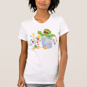 Sesamstraat   Oscar - kerstboom T-shirt