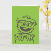 Sesamstraat | Oscar the Grouch Bright Kaart (Gele Bloem)