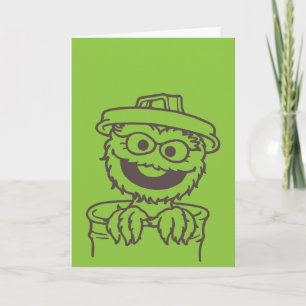 Sesamstraat Oscar the Grouch Bright Kaart