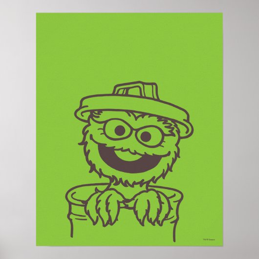 Sesamstraat | Oscar the Grouch Bright Poster (Voorkant)