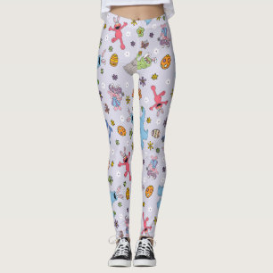 Sesamstraat paashaas patroon leggings