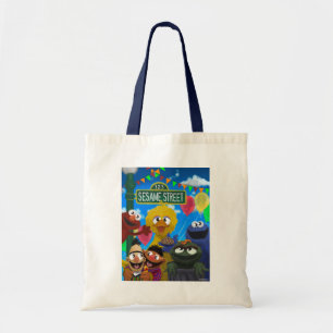 Sesamstraat personages Feestscène Tote Bag
