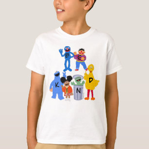 Sesamstraat personages   Wees aardig - Gebarentaal T-shirt