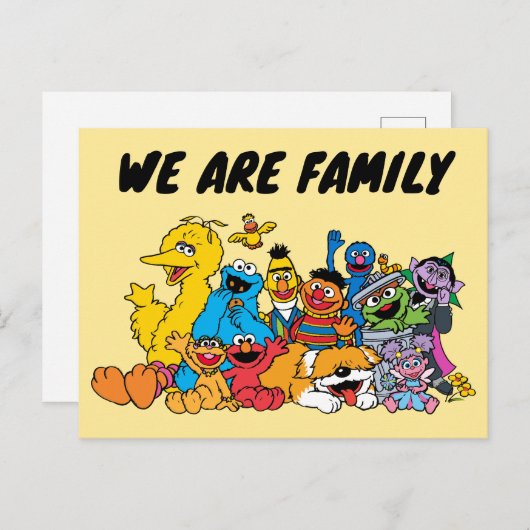 Sesamstraat | Portret Sesame Pals Group Briefkaart (Voorkant / Achterkant)