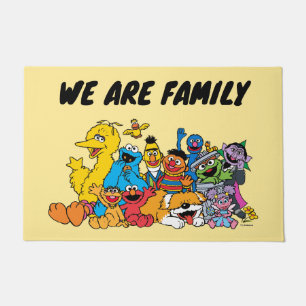 Sesamstraat Portret Sesame Pals Group Deurmat