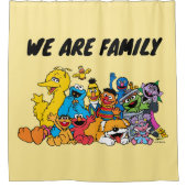 Sesamstraat | Portret Sesame Pals Group Douchegordijn (Voorkant)