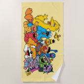 Sesamstraat | Portret Sesame Pals Group Strandlaken (Voorkant)