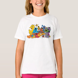 Sesamstraat   Portret Sesame Pals Group T-shirt