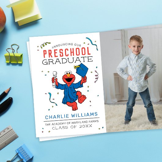Sesamstraat | Preschool Afstuderen - Foto Aankondiging