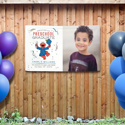 Sesamstraat | Preschool Afstuderen - Foto Spandoek