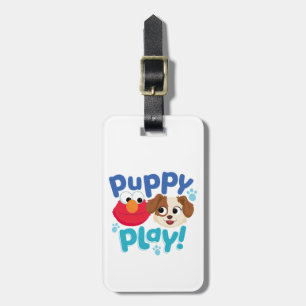 Sesamstraat   Puppy Play Elmo & Tango Bagagelabel