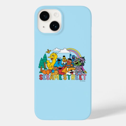 Sesamstraat | Regenbooggolf Case-Mate iPhone Case (Achterkant)