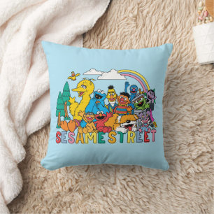 Sesamstraat Regenbooggolf Kussen