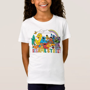 Sesamstraat   Regenbooggolf T-shirt