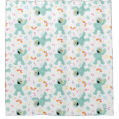 Sesamstraat | Rosita Music Scribble Pattern Douchegordijn (Voorkant)