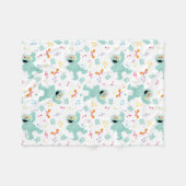 Sesamstraat | Rosita Music Scribble Pattern Fleece Deken (Voorkant (Horizontaal))