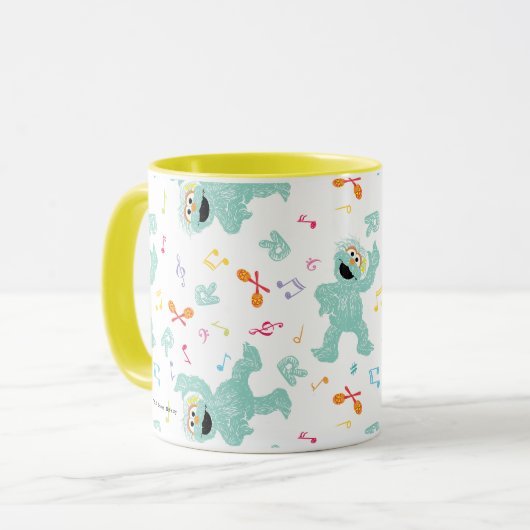 Sesamstraat | Rosita Music Scribble Pattern Mok (Voorkant links)