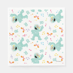 Sesamstraat   Rosita Music Scribble Pattern Servet