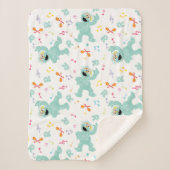 Sesamstraat | Rosita Music Scribble Pattern Sherpa Deken (Voorkant)