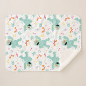 Sesamstraat | Rosita Music Scribble Pattern Sherpa Deken (Voorkant (horizontaal))