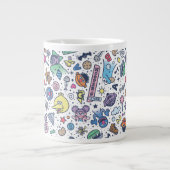 Sesamstraat | Sesampals Doodle Patroon Extra Grote Beker (Voorkant)