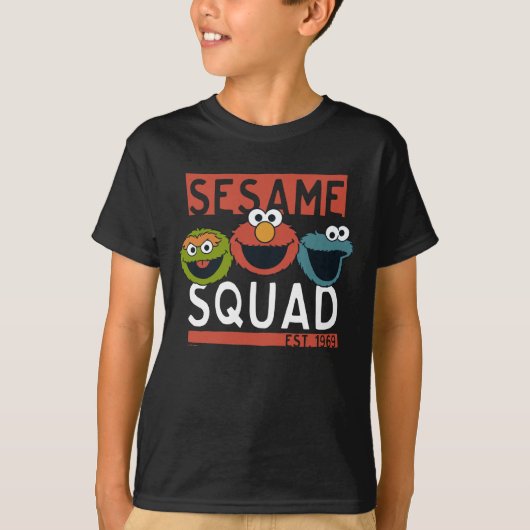 Sesamstraat - Sesamplein T-shirt (Voorkant)