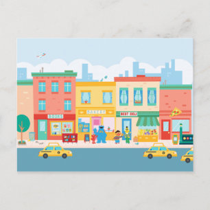 Sesamstraat Sesamstraat Scene Briefkaart